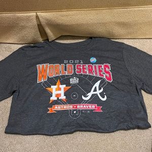 World Series Houston Astros and Atlanta Braves 2021 T-shirt Size Medium